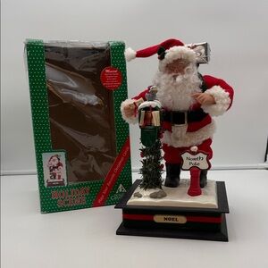 Vintage Holiday Creations Musical Santa Claus 1993